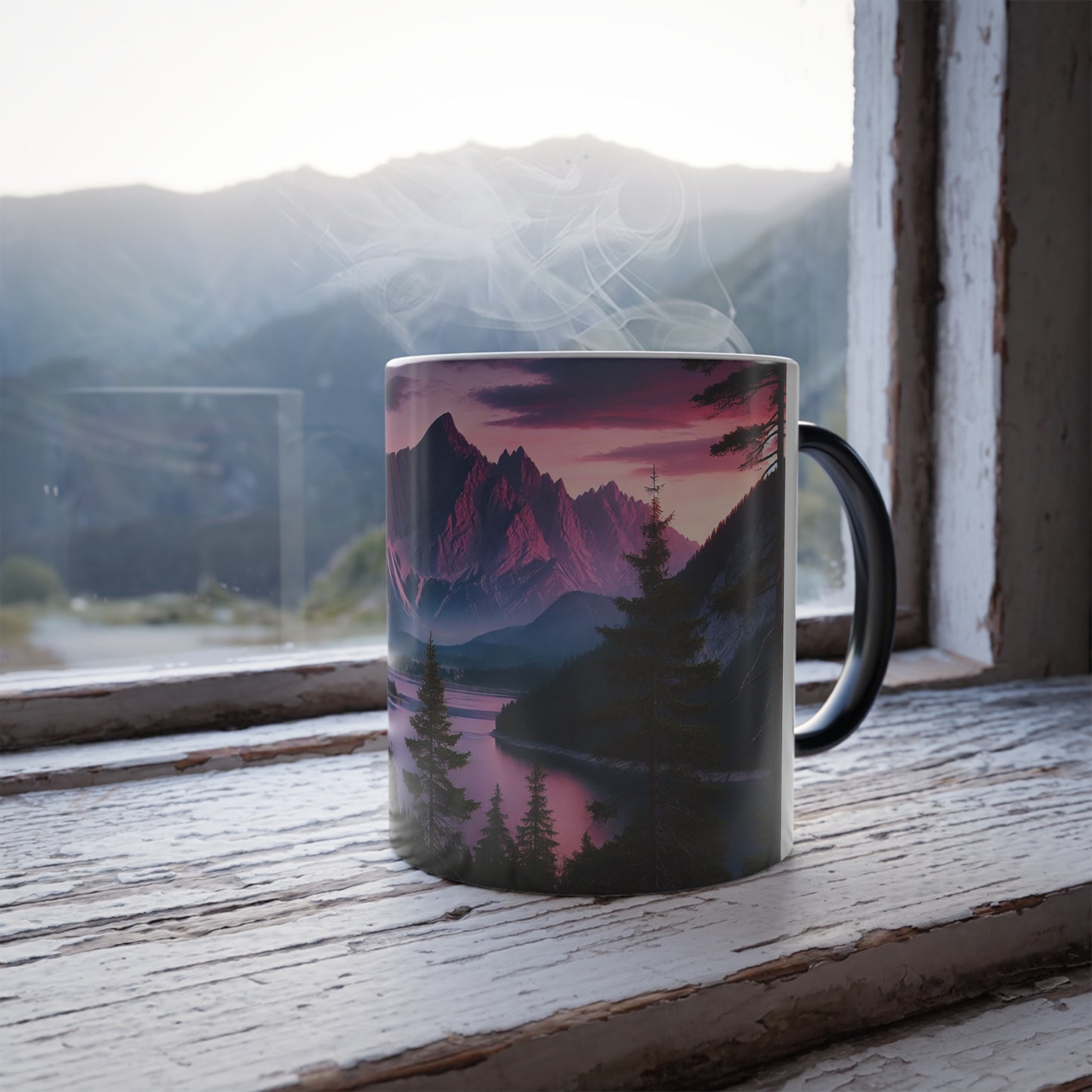 Mountain Landscape Color Morphing Mug, 11oz