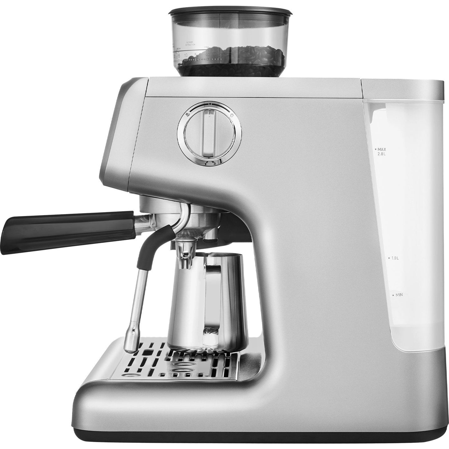 VEVOR 15-Bar Semi-Automatic Espresso Machine with Grinder, Milk Frother, PID Control, and Removable Water Tank